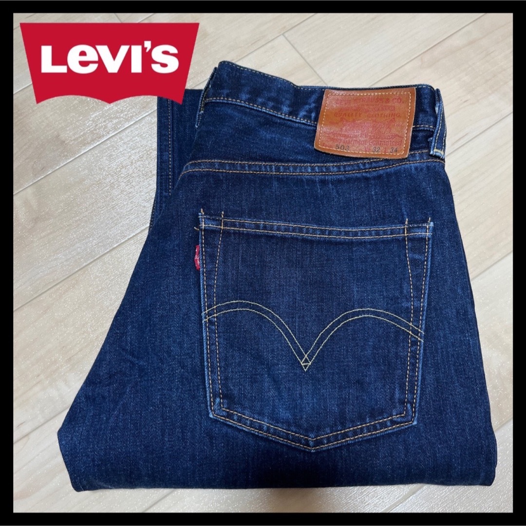 90sヴィンテージ、復刻LEVI’S 503、ストレートジーンズ、32×34