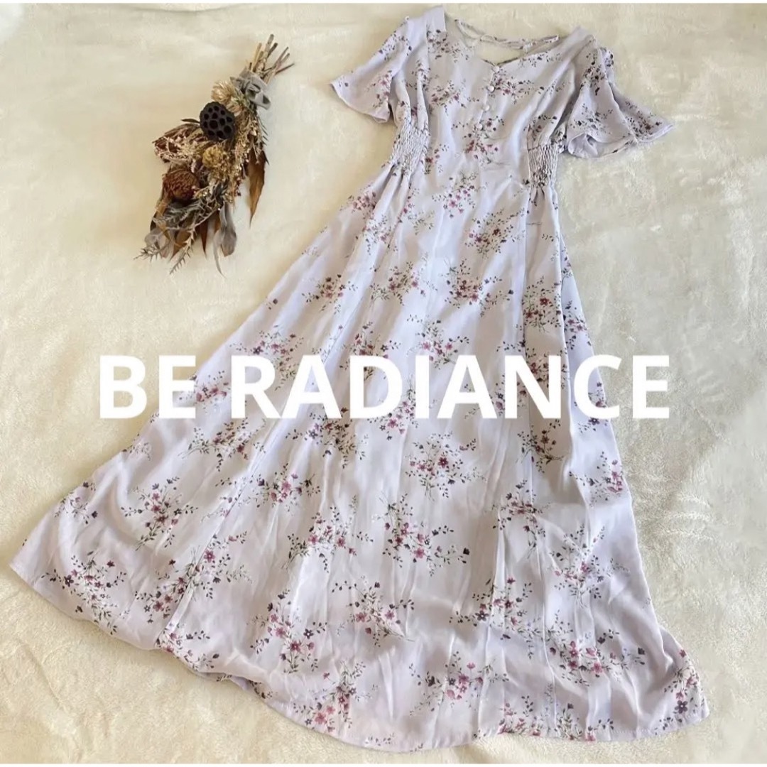 ★新品未使用★BERADIANCE 小花柄シフォンロングワンピース