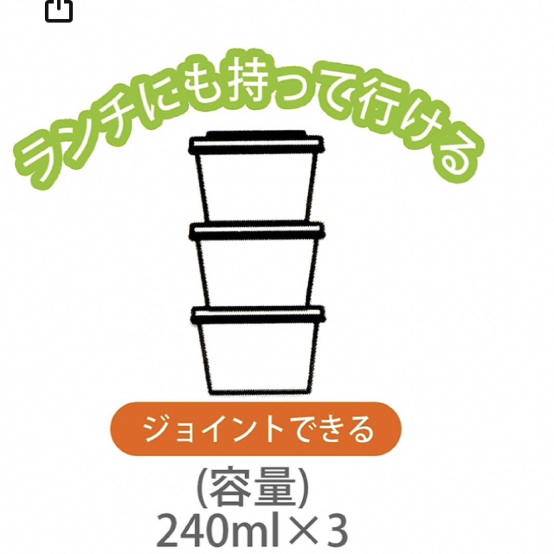 未開封　ボリス ディックブルー保存容器 3個セット 240ml インテリア/住まい/日用品のキッチン/食器(その他)の商品写真