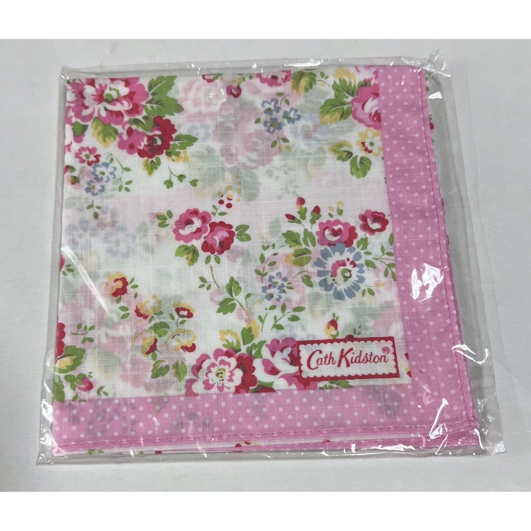 Cath Kidston(キャスキッドソン)の◆新品　キャスキッドソン ハンカチ バンダナ スカーフ フラワー 花柄 ピンク レディースのファッション小物(ハンカチ)の商品写真