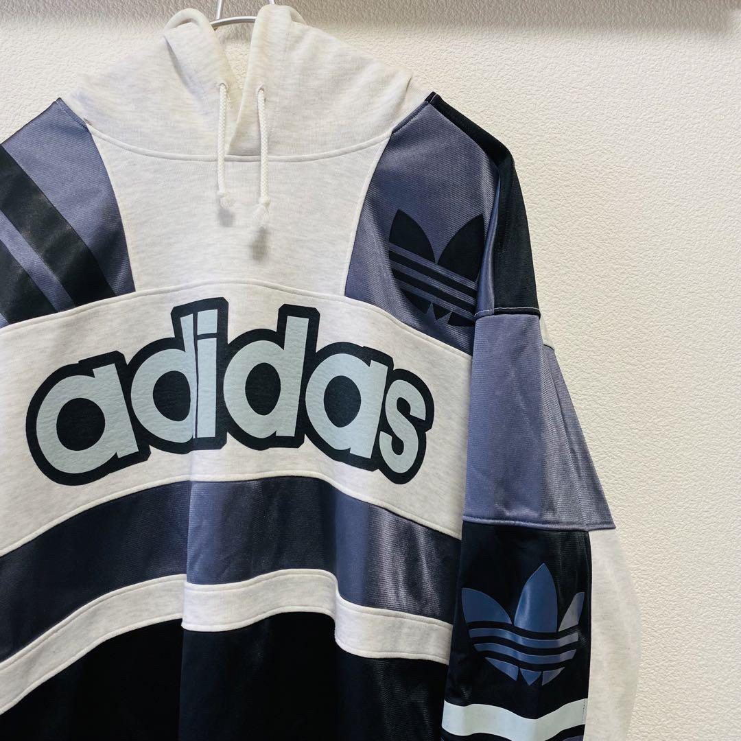 値下げ【OLD adidas】アディダスパーカートップススウェットヴィンテージ