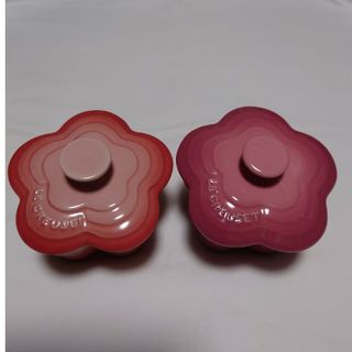 ルクルーゼ(LE CREUSET)のル・クルーゼ　 フラワーラムカン　ピンク(容器)