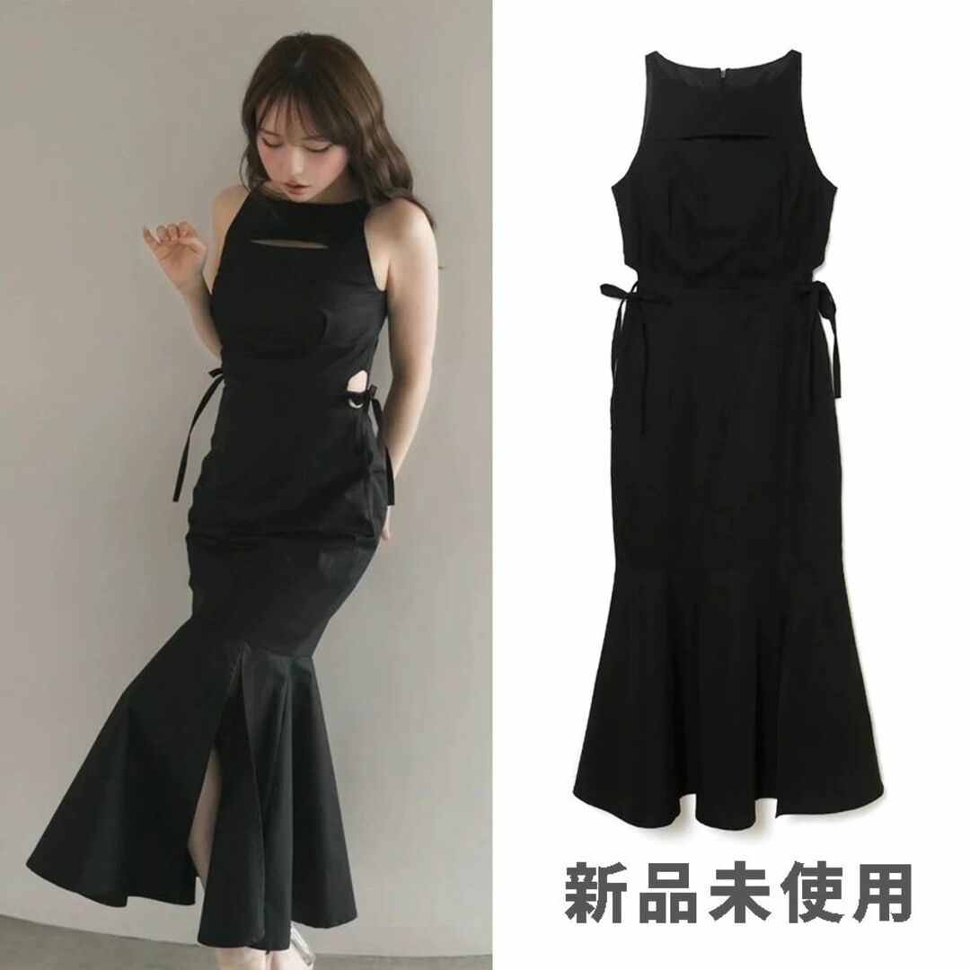 andmary Olivia ribbon dress black