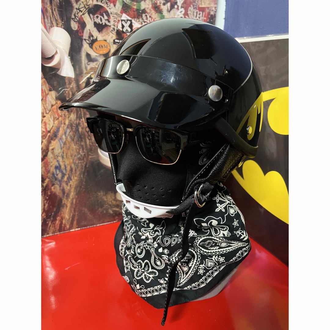 ショーティー ハーフヘルメット L 黒 ハーレー アメリカン