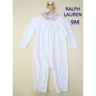 ラルフローレン(Ralph Lauren)のラルフローレン　長袖ロンパース　襟　【9M】(ロンパース)