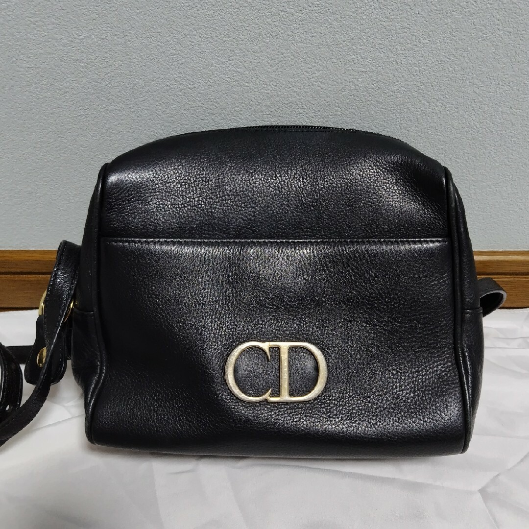 Christian Dior  レザー  CD ショルダーバッグ