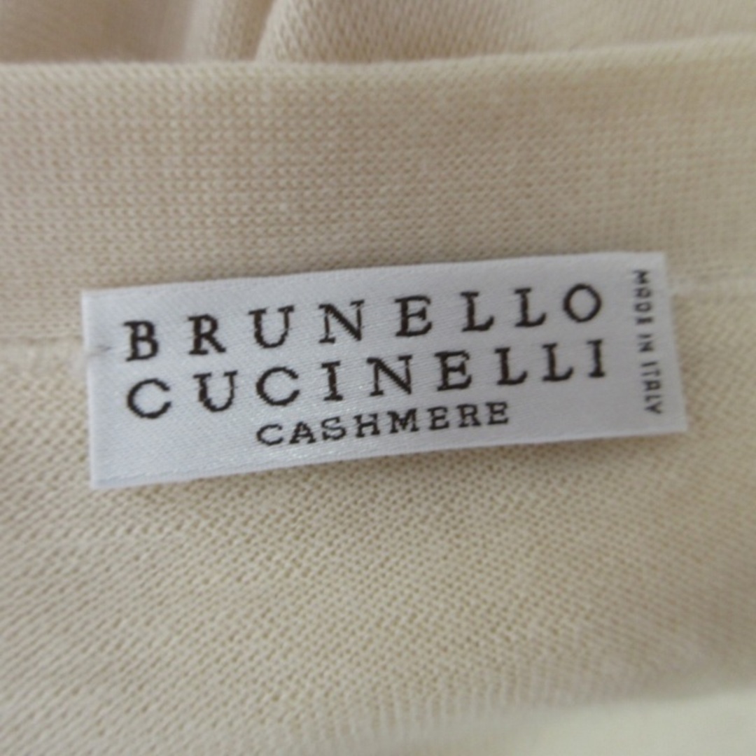 BRUNELLO CUCINELLI(ブルネロクチネリ)のブルネロクチネリ カシシル ニット セーター カシミヤ ラインストーン 装飾 M レディースのトップス(ニット/セーター)の商品写真