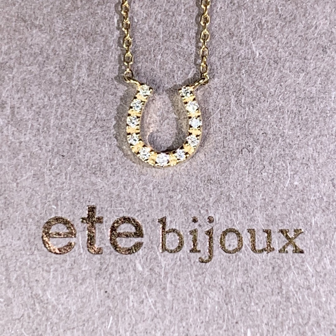 ete - ete エテ ホースシュー k18 ダイヤモンド ネックレスの通販 by