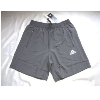 アディダス(adidas)のadidas アディダス ハーフパンツ 薄手軽量 グレー(XL)★お買得新品(ショートパンツ)