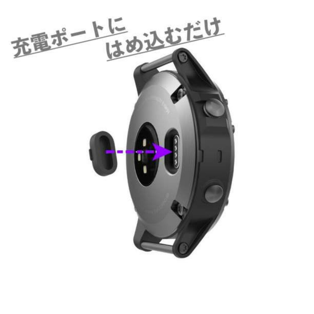 黒５個セット GARMIN カバー 端子カバー コネクタカバー キャップ