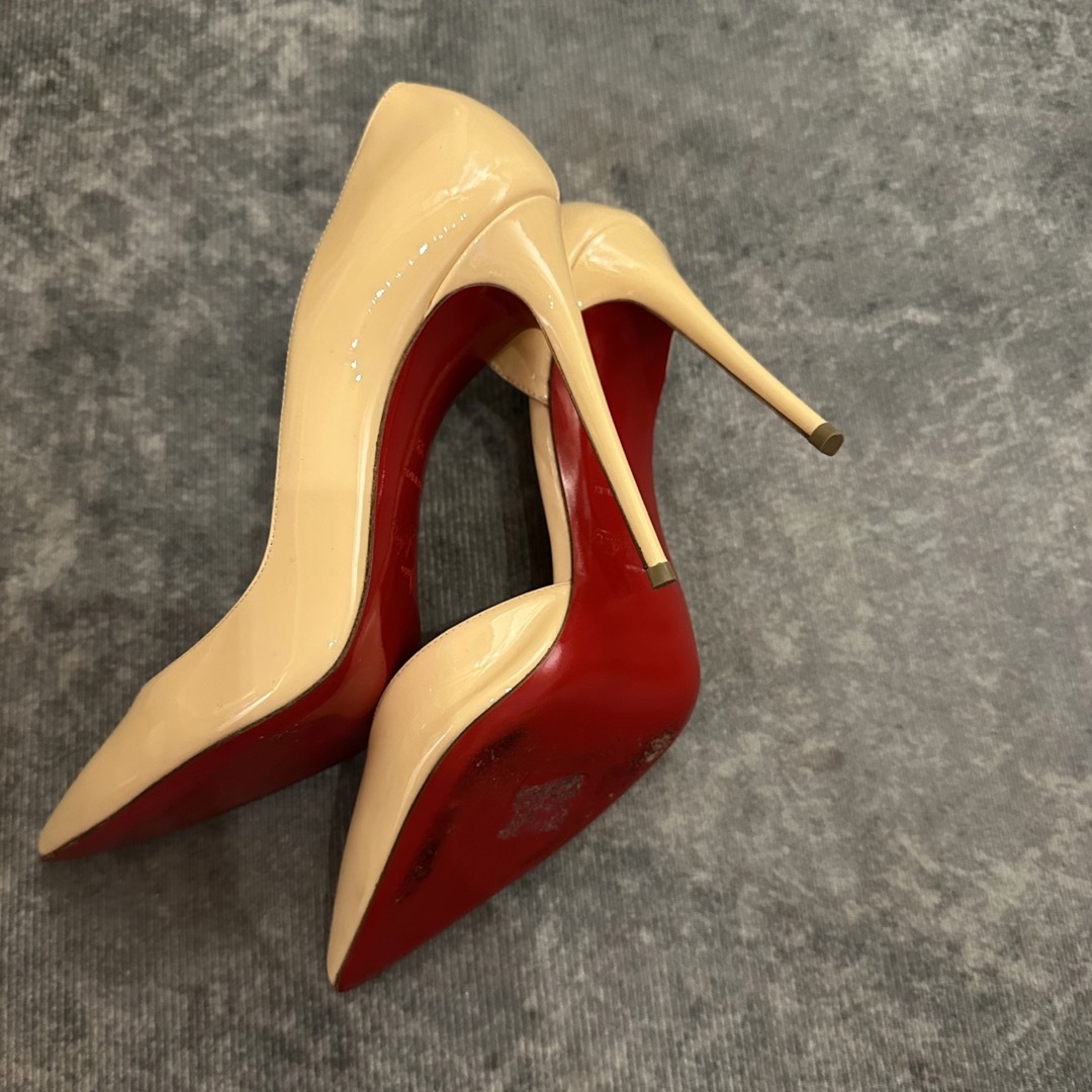 Christian louboutin パンプス ヒール ベージュ ピンヒール - modlitba.sk