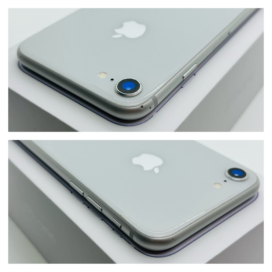 B 100% 新品液晶 iPhone 8 シルバー 256 GB SIMフリー-