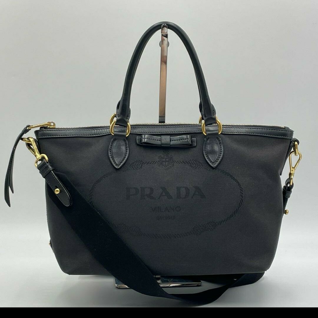 PRADA ジャガードリボン????2wayバッグ