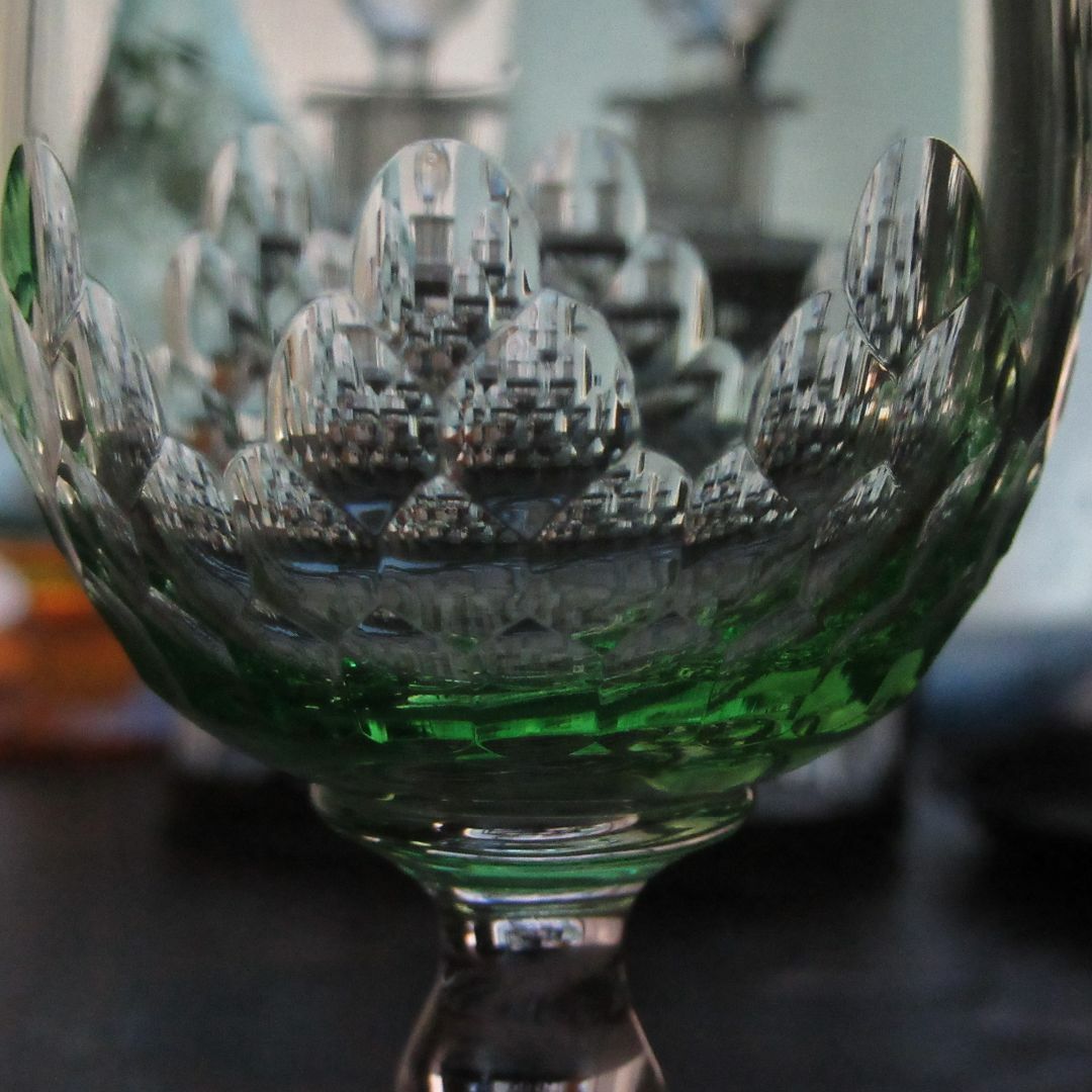 Baccarat - アンティークバカラ 1900年頃 「5777」ウランガラス Baccarat - アンティークバカラ 1900年頃 「5777」ウランガラス
