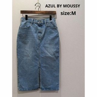 アズールバイマウジー(AZUL by moussy)のAZUL BY MOUSSY アズールバイマウジー デニム タイトスカート M(ひざ丈スカート)