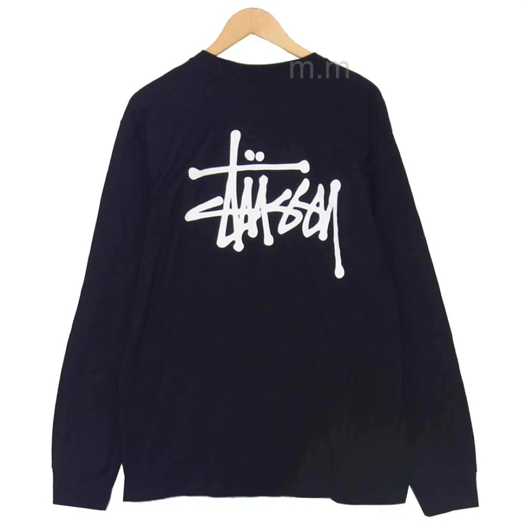 stussy ステューシー 長袖 ロンT カットソー ベイシック ブラック XL