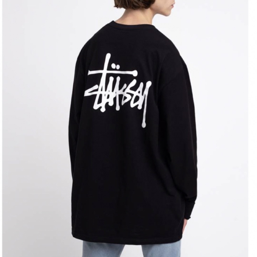 stussy ステューシー 長袖 ロンT カットソー ベイシック ブラック XL