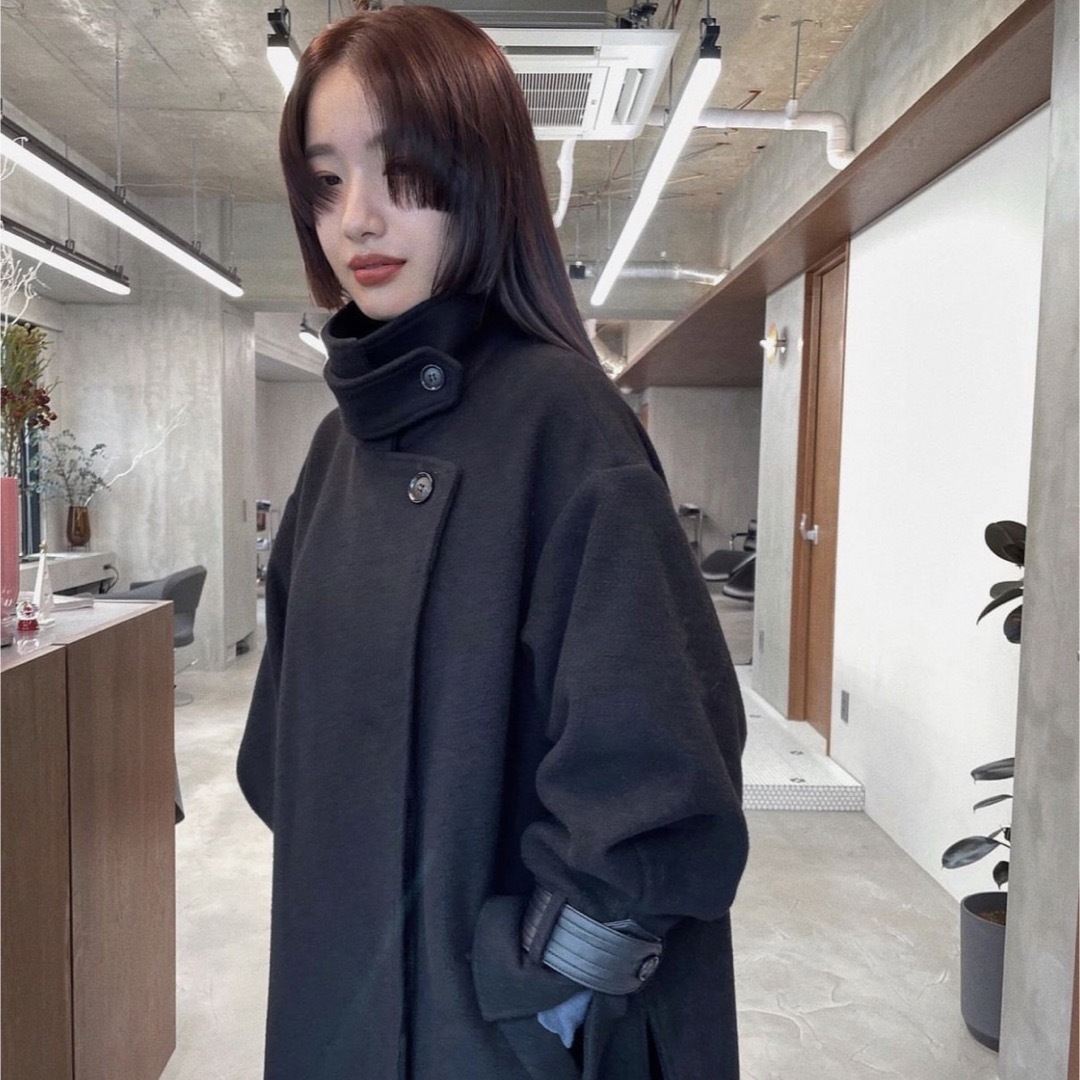 RIM.ARK - 【ほぼ未使用】RIM.ARK Cashmere blend poncho CTの RIM.ARK - 【ほぼ未使用】RIM.ARK Cashmere blend poncho CTの