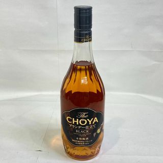 チョーヤウメシュ(チョーヤ梅酒)の未開栓 CYOYA BLACK チョーヤブラック ブランデー仕立て 700ml(リキュール/果実酒)