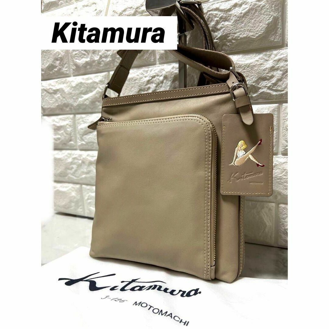 Kitamura - 極美品 キタムラ Lady-K 高田純次コラボ ショルダーバッグ