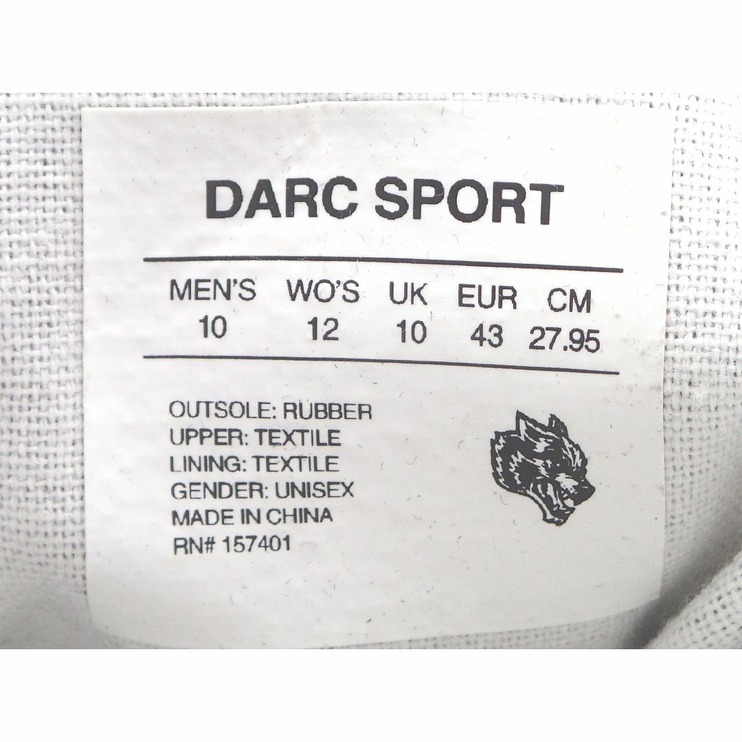 Darc Sport WALK1 DIOS HIGHTOP BK WT 10 靴