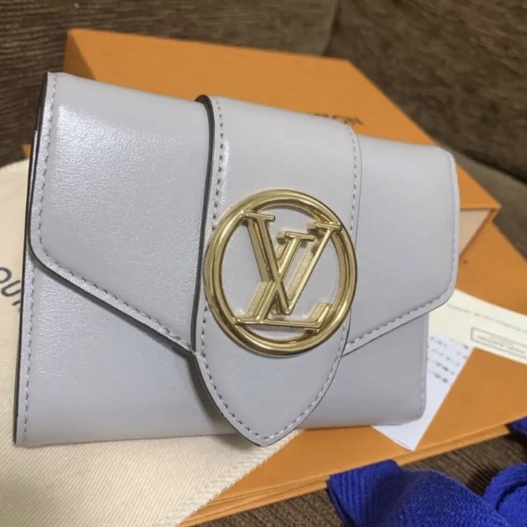 希少！ポルトフォイユ・LV ポンヌフ コンパクト 三つ折り財布-