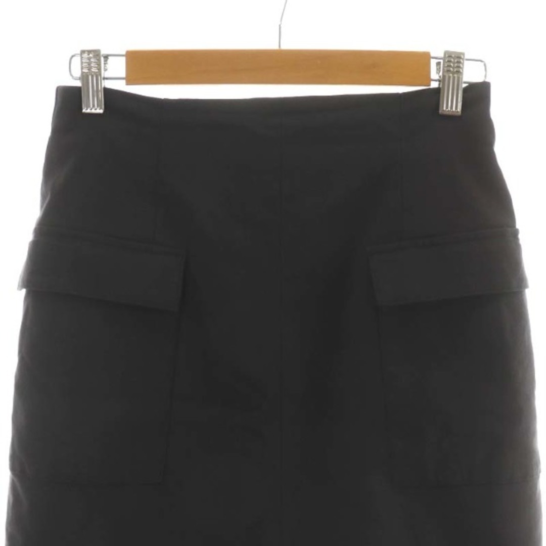 シップス バックラッシュストレッチタイトスカート 38 M チャコール