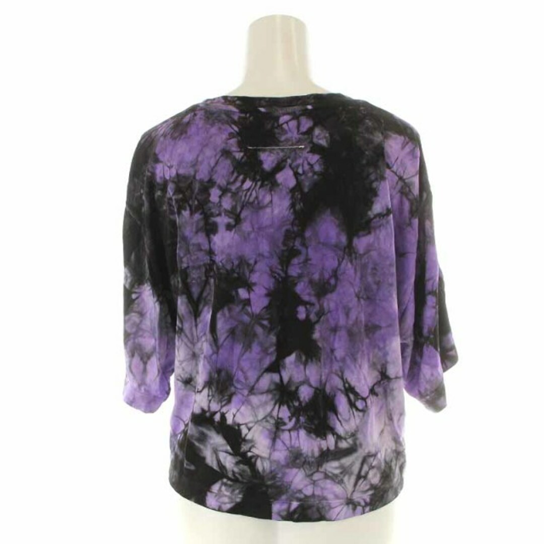 MM6(エムエムシックス)のエムエムシックス メゾンマルジェラ Tシャツ カットソー ショート丈 XS 紫 レディースのトップス(Tシャツ(半袖/袖なし))の商品写真