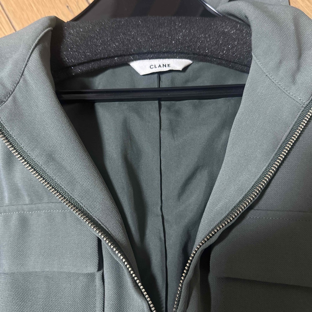 CLANE(クラネ)のCLANE HALF ZIP MILITARY ONE PIECE レディースのワンピース(ロングワンピース/マキシワンピース)の商品写真