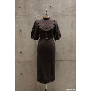 ハーリップトゥ(Her lip to)のHerlipto Belted Ruffle Cable-Knit Dress(ロングワンピース/マキシワンピース)