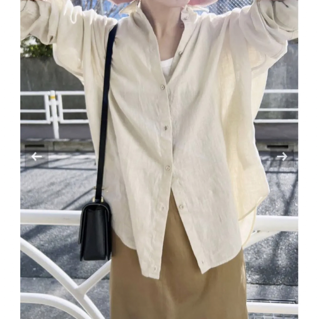 Spick and Span 80リネンカシュクールビッグシャツ-www.mwasaving.com