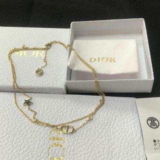 PETIT CD ネックレス 星 スターダブル 2連　ロゴ  dior