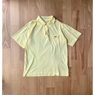 ラコステ(LACOSTE)の70〜80s CHEMISE LACOSTE 　ポロシャツ　イエロー　サイズ4(ポロシャツ)