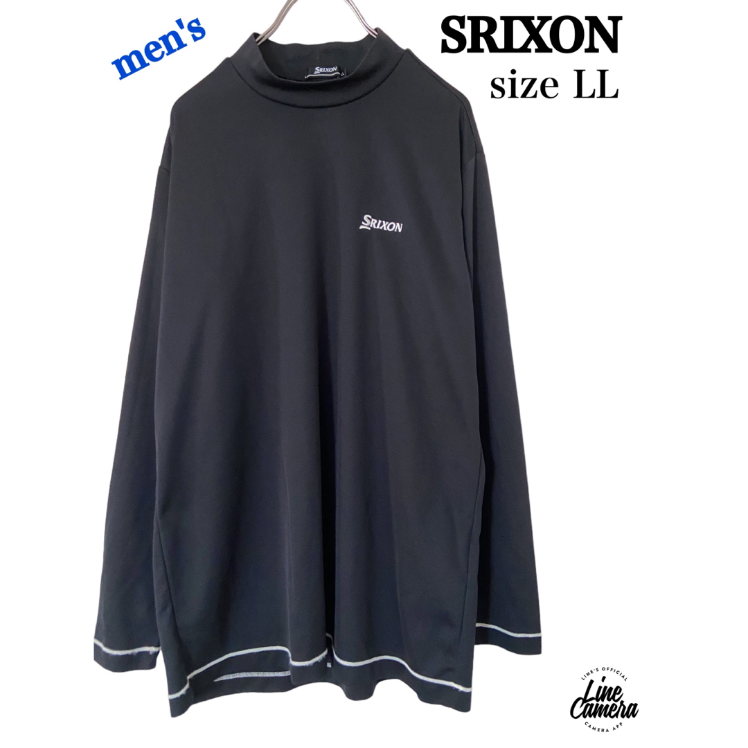 SRIXON スリクソン　モックシャツ　モックネック　メンズXL LL 黒
