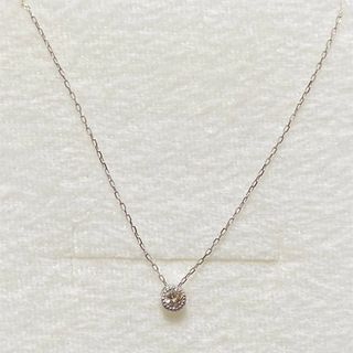 ブルーム(BLOOM)のK10ホワイトゴールド　ダイヤモンドネックレス(ネックレス)