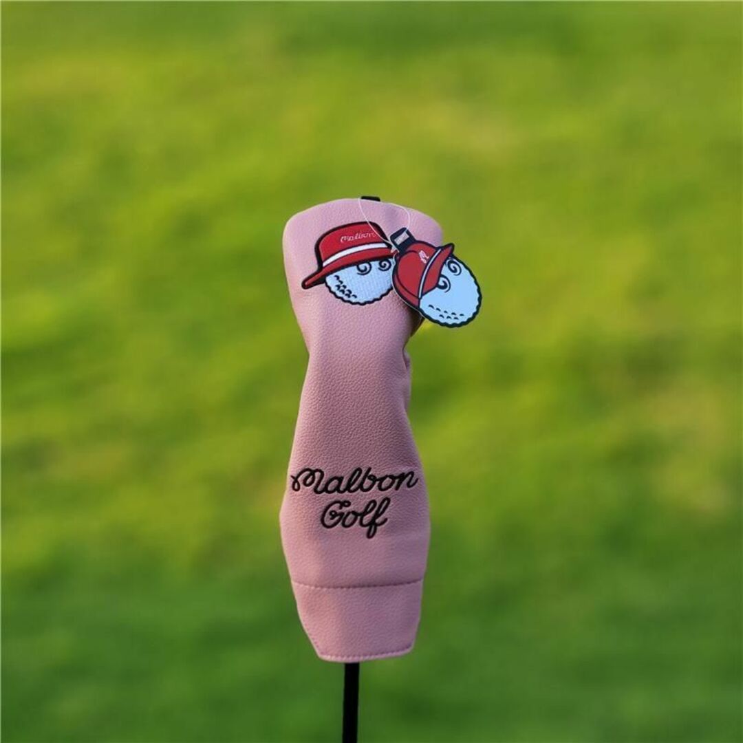 【新品1点】マルボンドライバー用 DR ゴルフクラブカバー ヘッドカバーピンク色