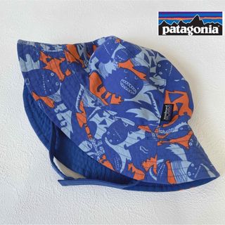 パタゴニア(patagonia)の【美品✨】Patagonia ベビーサンバケツハット リバーシブル Mサイズ(帽子)