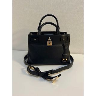 マイケルコース(Michael Kors)のマイケルコース ハンドバック クロスボディーバック2way パドロック 黒(ショルダーバッグ)