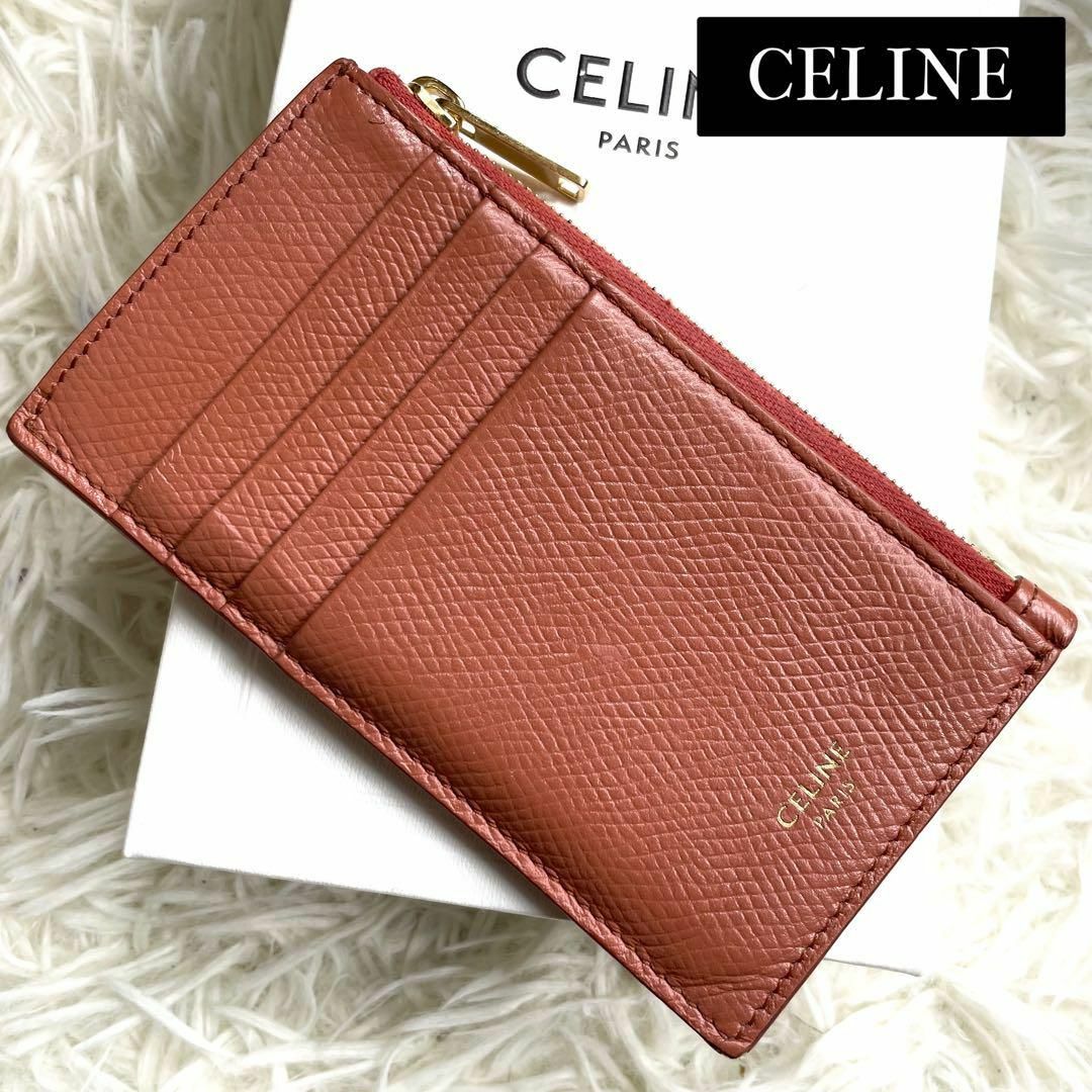 入手困難 希少色 / CELINE セリーヌ フラグメントケース / コーラル