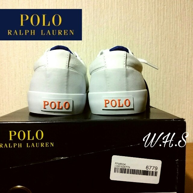 POLO RALPH LAUREN(ポロラルフローレン)のSALE Ralph Lauren スニーカー　メンズ　ホワイト　新品 メンズの靴/シューズ(スニーカー)の商品写真