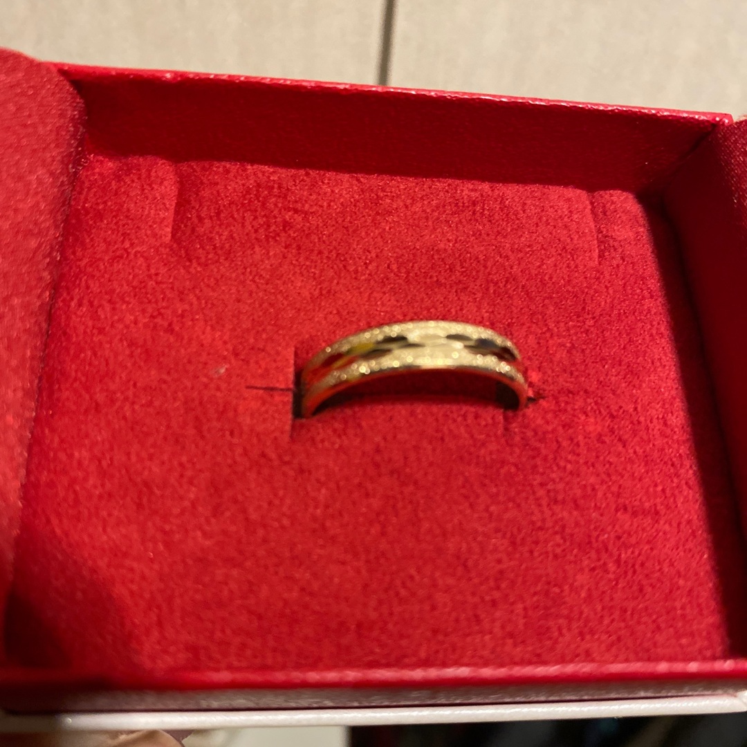 イエローゴールド　指輪 メンズのアクセサリー(リング(指輪))の商品写真
