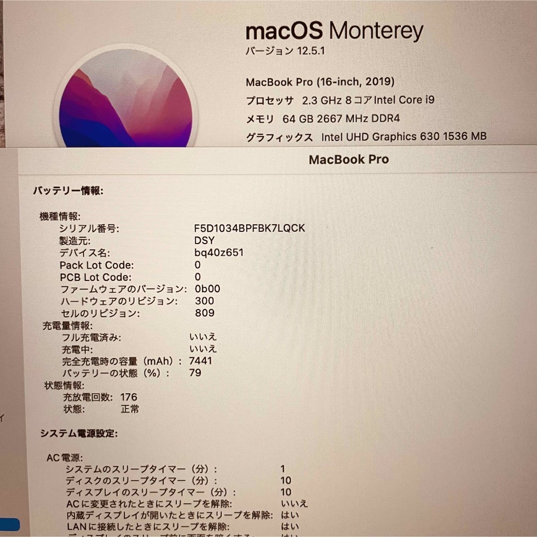 国際ブランド】 MacBook pro 16インチ 2019 i9 64GB 管理番号2431