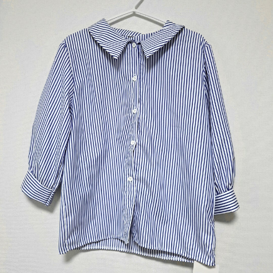 【LOPAS】ストライプシャツ レディースのトップス(シャツ/ブラウス(長袖/七分))の商品写真