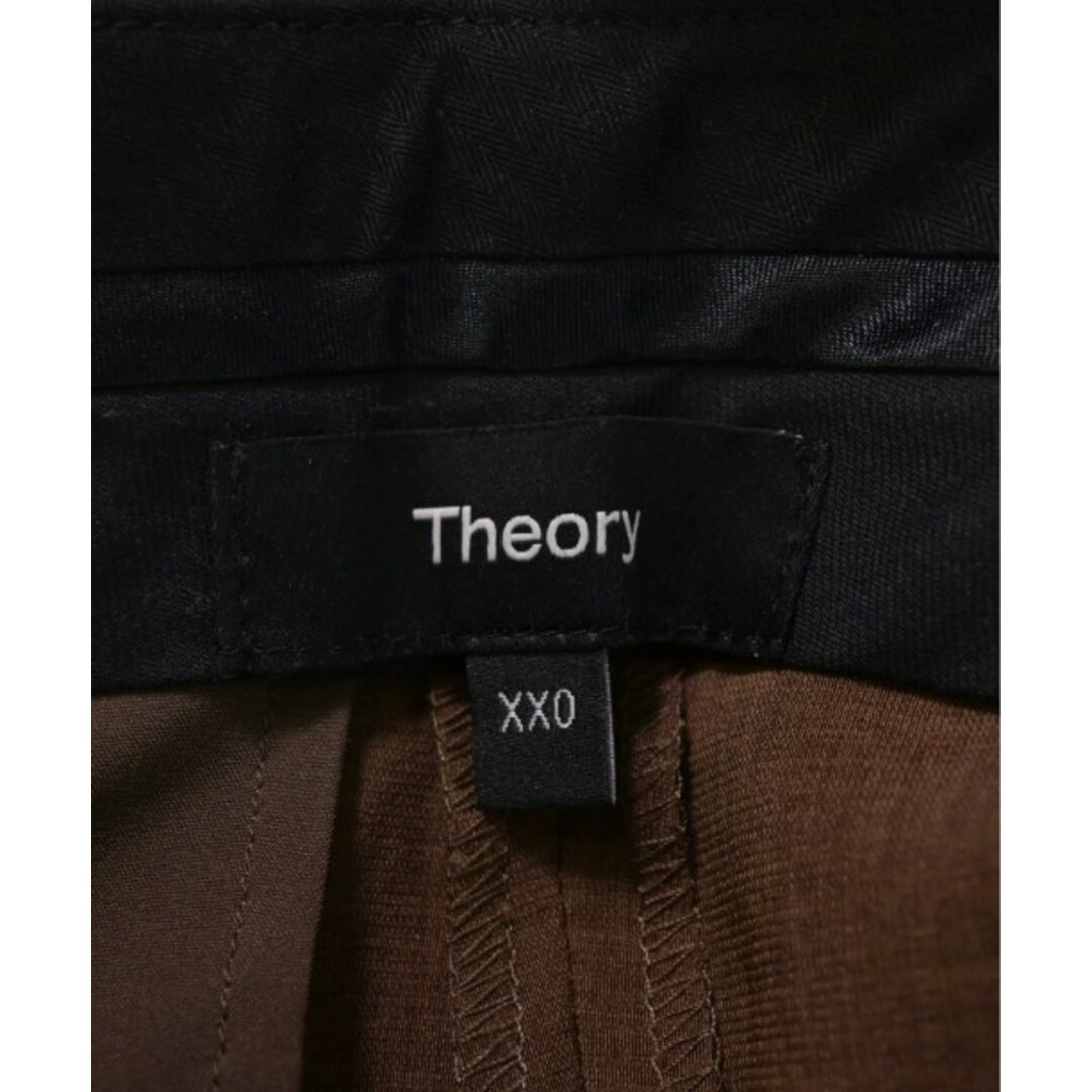 theory(セオリー)のTheory セオリー クロップドパンツ XX0(XXS位) 茶 【古着】【中古】 レディースのパンツ(クロップドパンツ)の商品写真