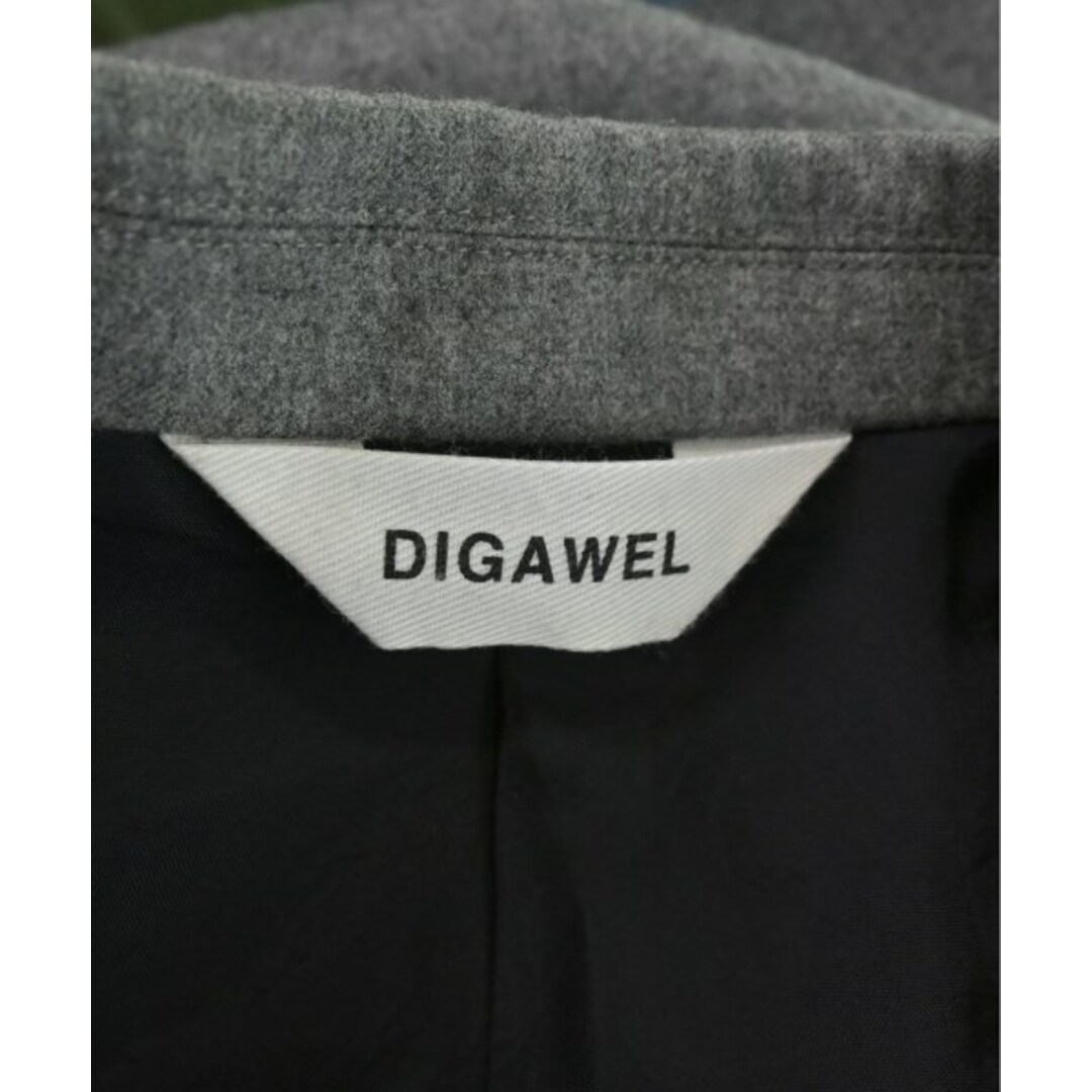 DIGAWEL(ディガウェル)のDIGAWEL ディガウェル ジャケット 2(M位) グレー 【古着】【中古】 メンズのジャケット/アウター(その他)の商品写真