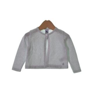 プチバトー(PETIT BATEAU)のPETIT BATEAU プチバトー ニット 80 シルバー 【古着】【中古】(ニット)