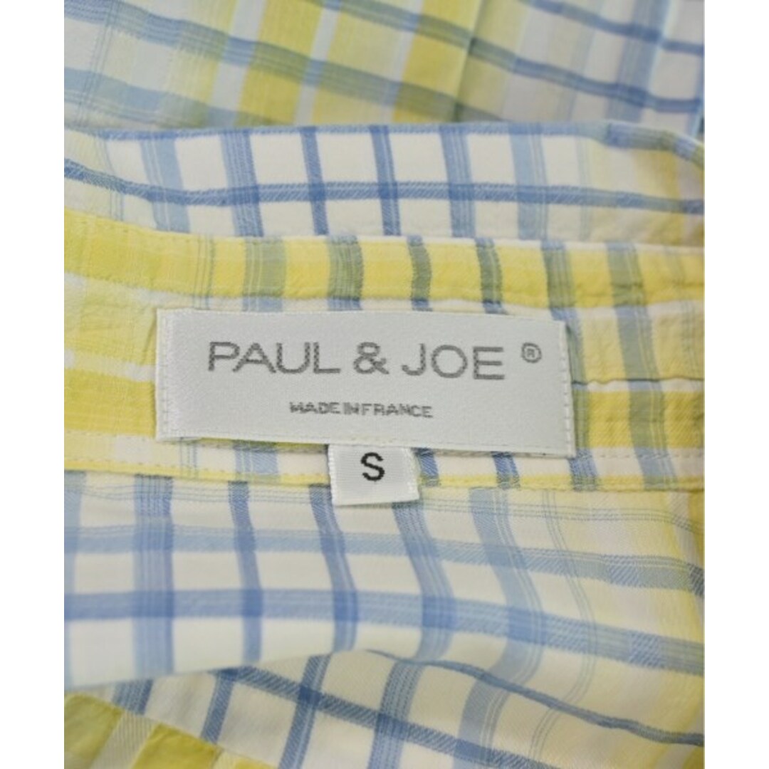 PAUL & JOE(ポールアンドジョー)のPAUL&JOE カジュアルシャツ S 白x黄x青(チェック) 【古着】【中古】 メンズのトップス(シャツ)の商品写真