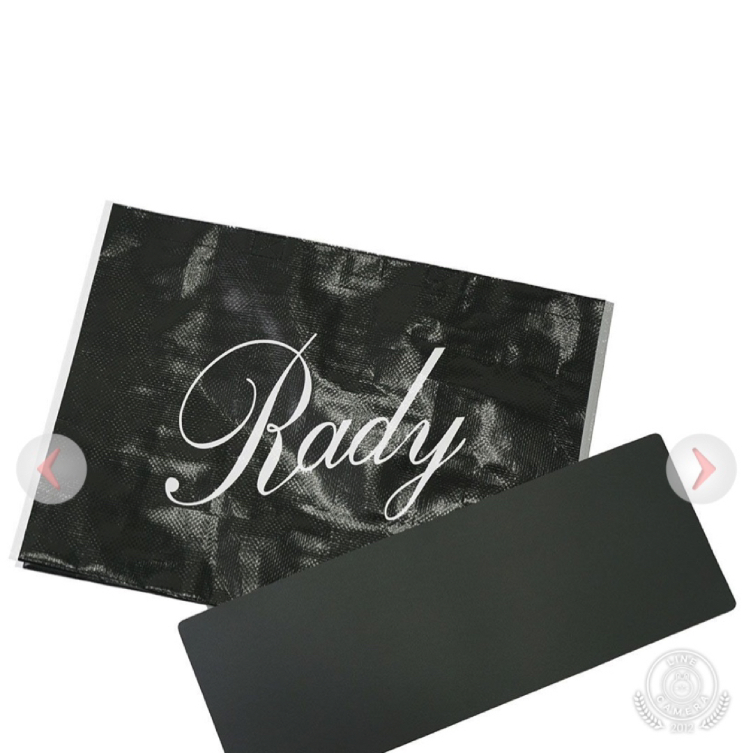 Rady(レディー)の新品未開封♡バイカラービニールエコバッグ♡L2枚セット♡大容量 レディースのバッグ(エコバッグ)の商品写真