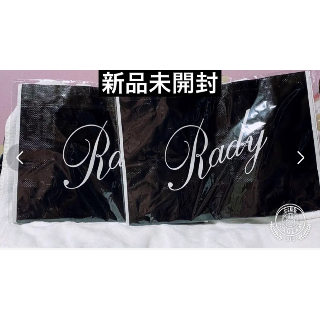 Rady(レディー)の新品未開封♡バイカラービニールエコバッグ♡L2枚セット♡大容量 レディースのバッグ(エコバッグ)の商品写真