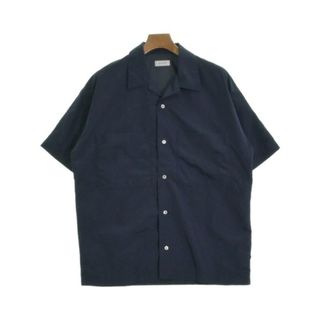 オシャレ【ザラ】ZARA 英字 テキスト ロゴ 半袖シャツ 海 太陽 M 白×黒